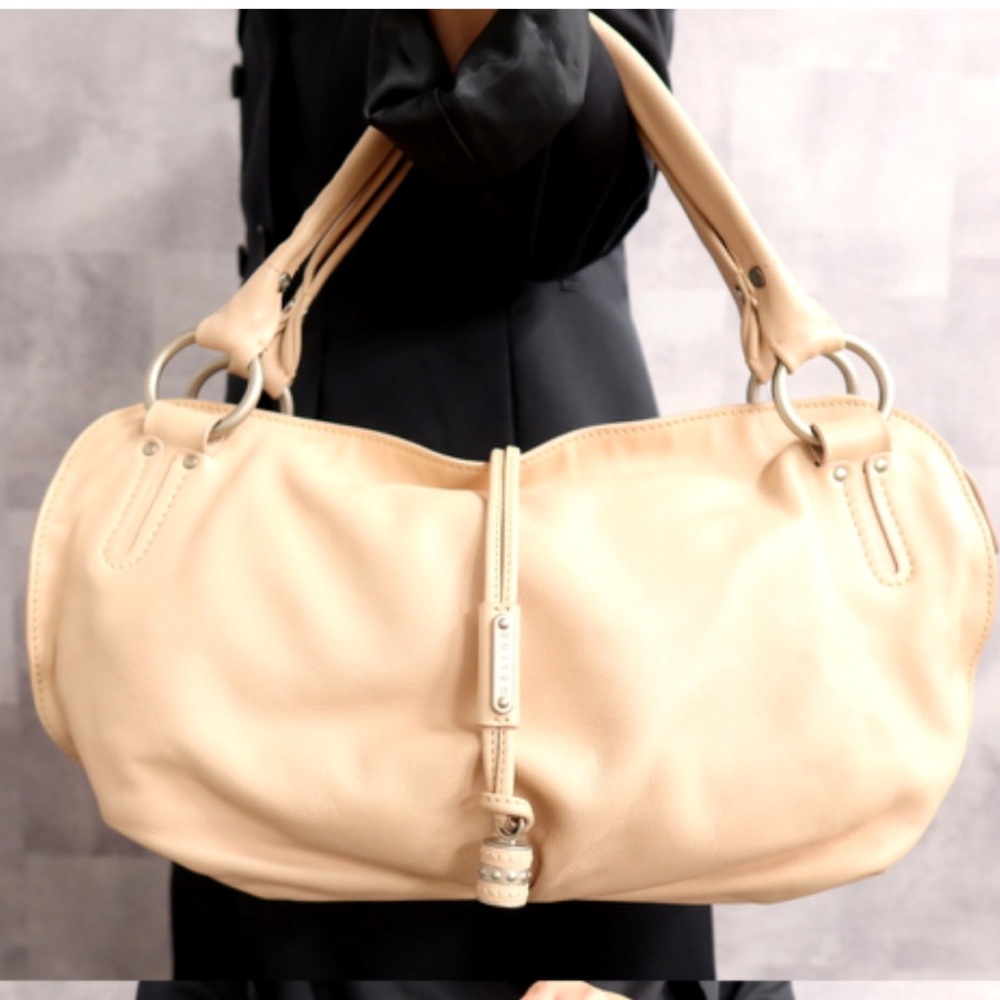 Celine Cream Shoulder Bag